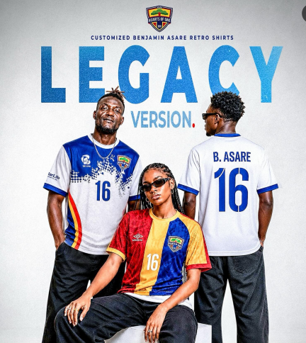 Hearts Of Oak Honours Benjamin Asare With SPECIAL LEGACY JERSEY