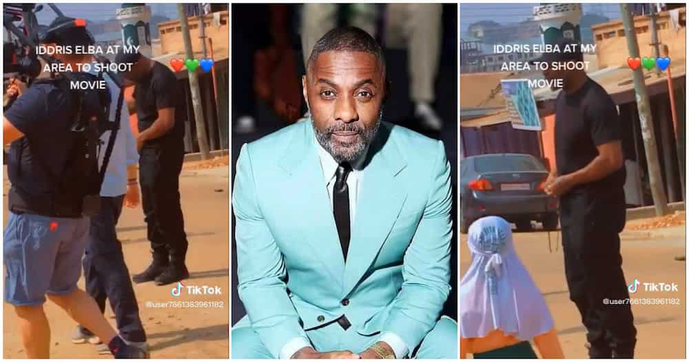 Idris Elba Seen Filming In Ghana.