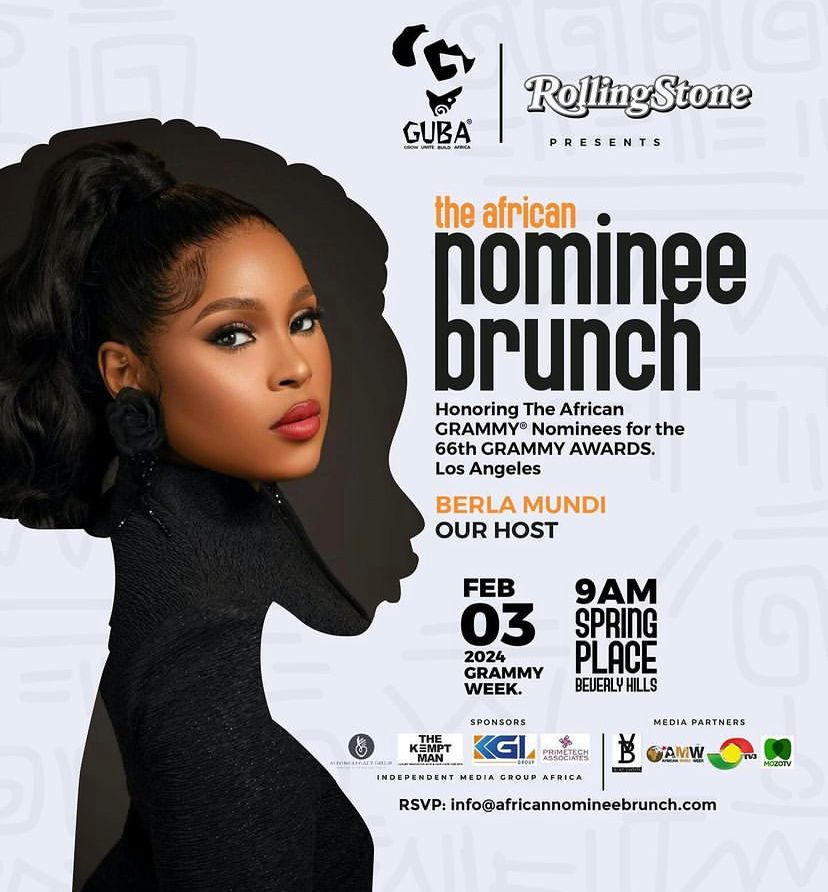 Berla Mundi To Host 66th Grammy African Nominees Brunch For The Second Time