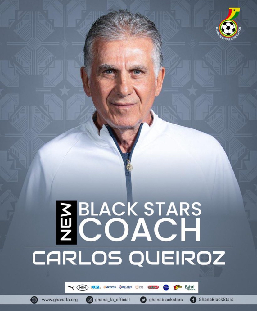 Carlos Queiroz Appointed Black Stars Head Coach Ahead Of 2026 World Cup