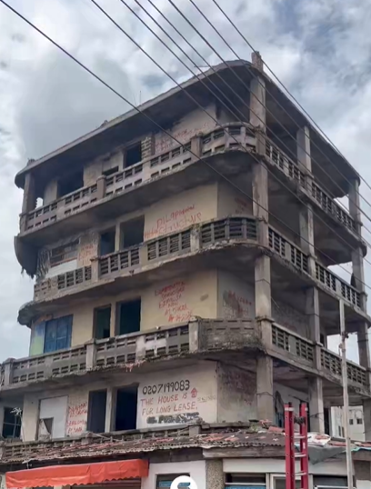 Osu Four-Storey Building Demolished Over Safety Concerns