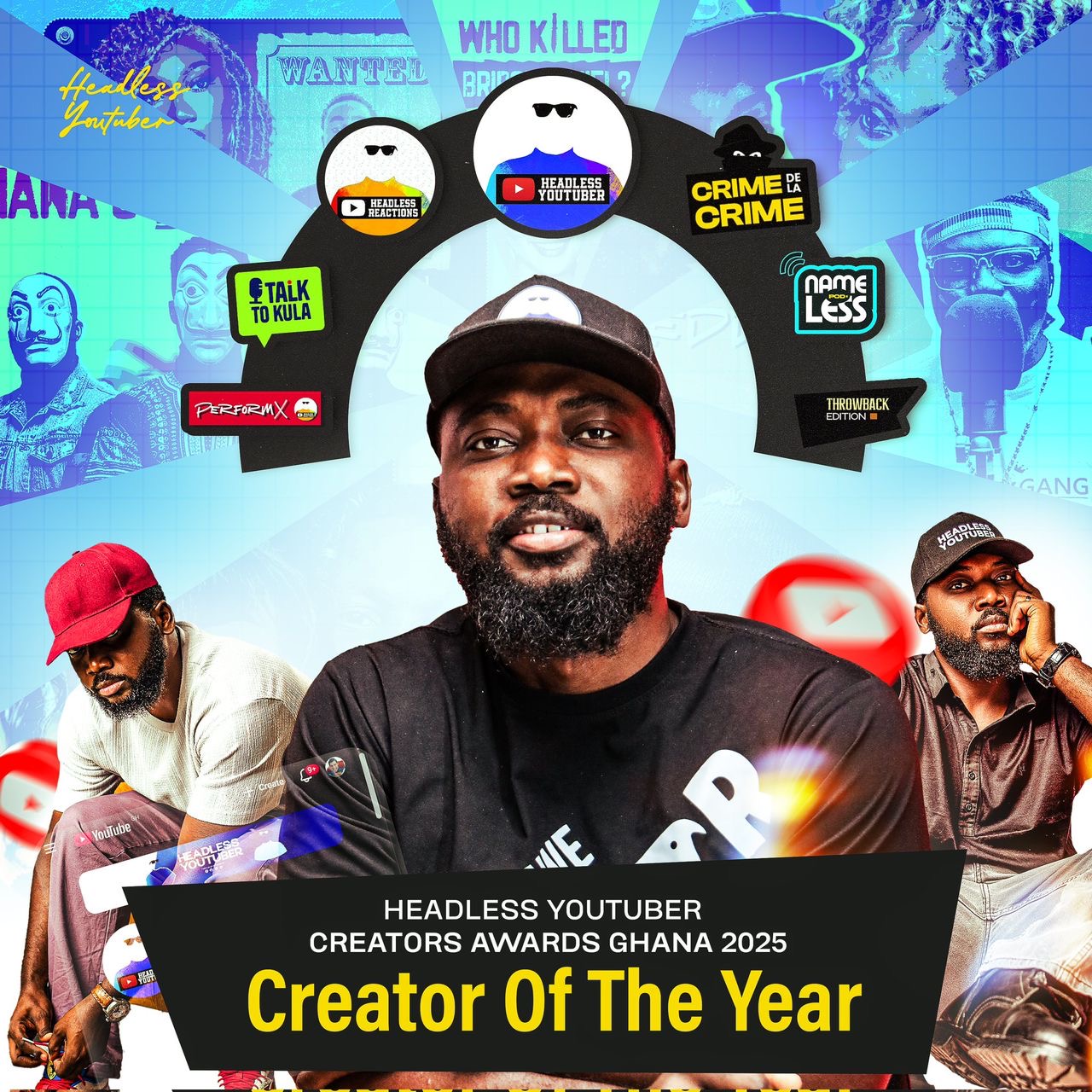 Headless YouTuber Crowned Creator of the Year at the 2025 Creators Awards & Festival