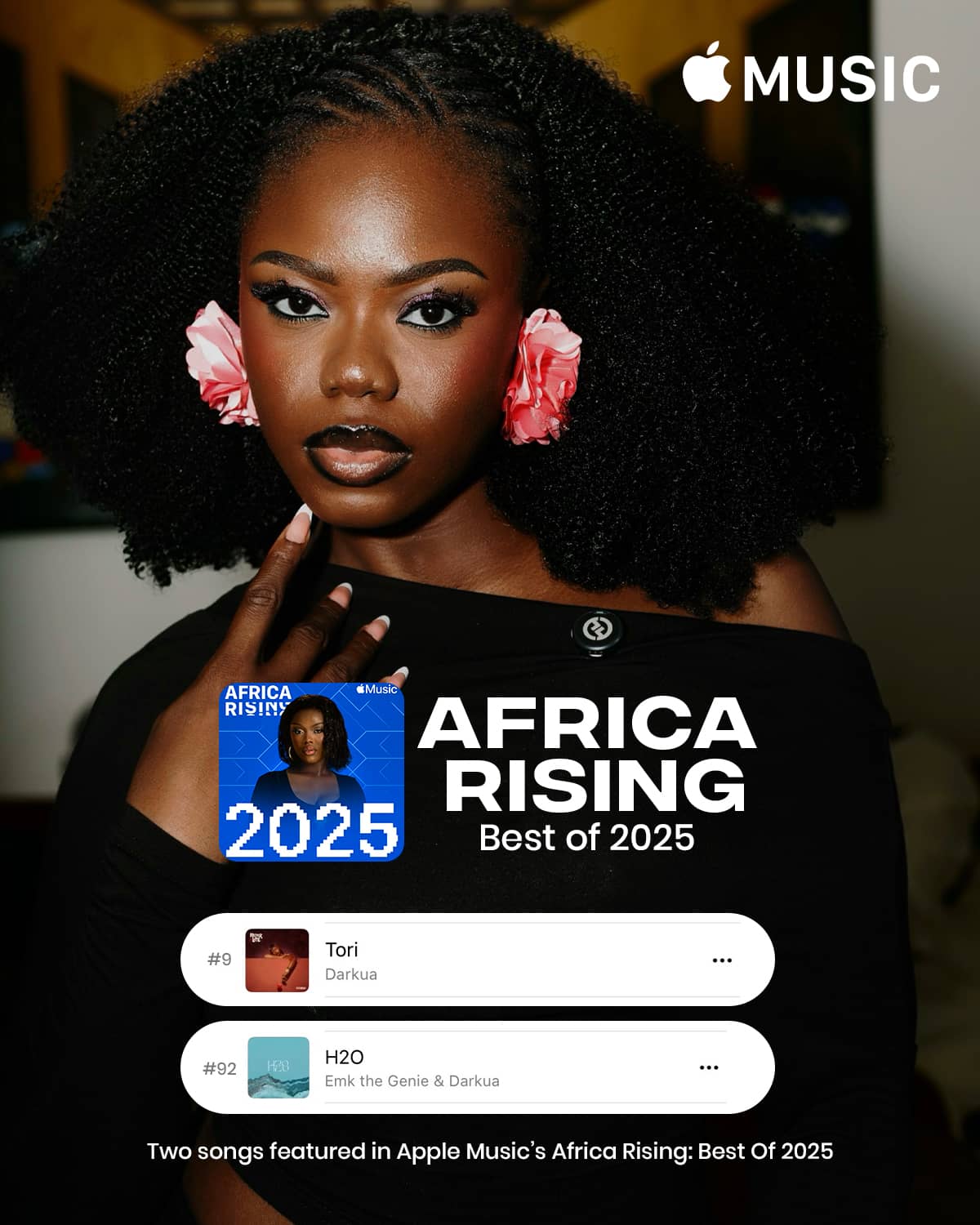 Darkua Earns Double Recognition on Apple Music’s Africa Rising: Best of 2025’ Playlist