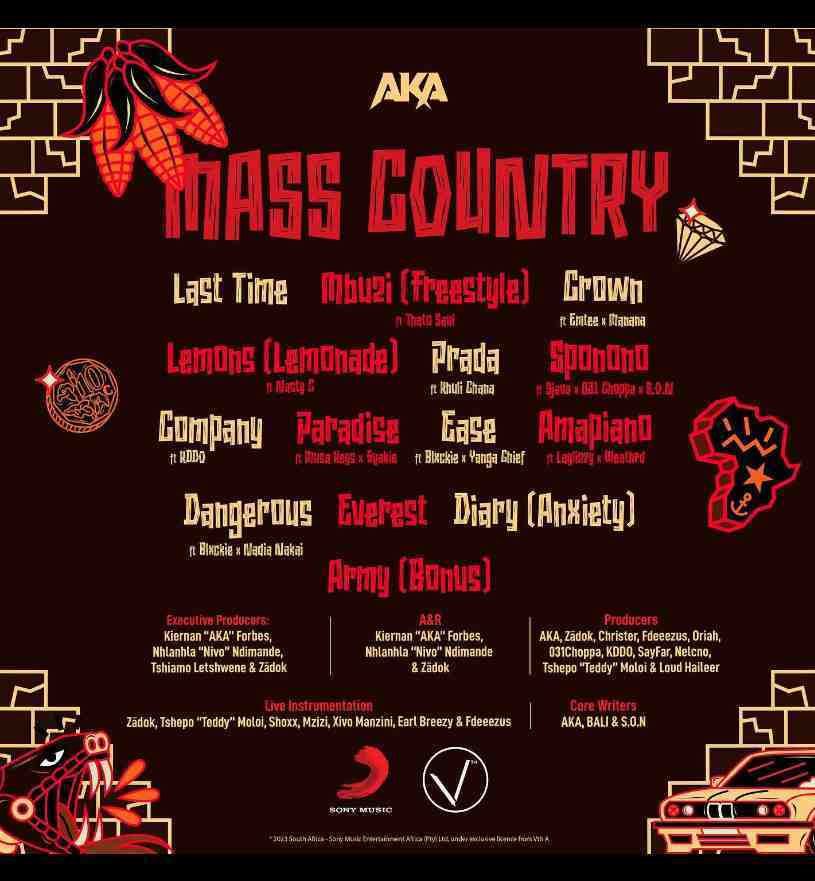 Tracklist For AKA's MASS COUNTRY Has Been Revealed