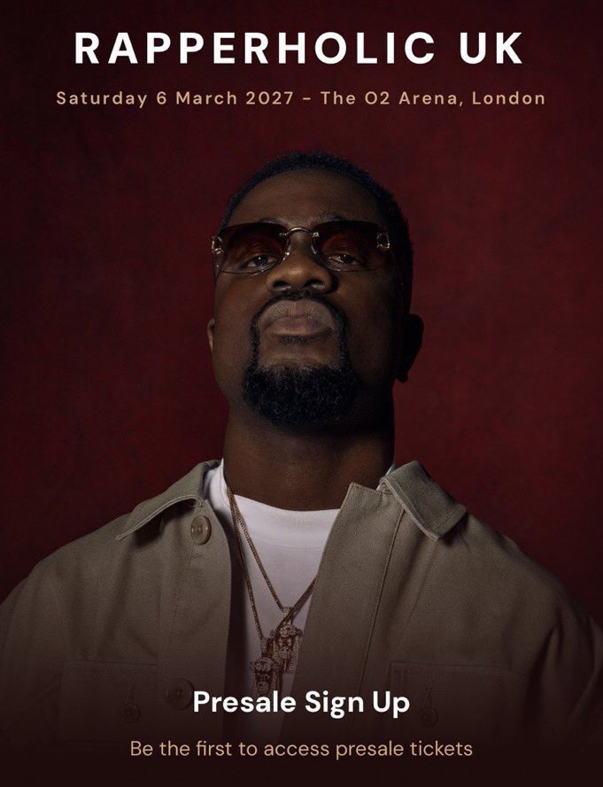 Sarkodie Announces Rapperholic UK at O2 Arena for Ghana’s 70th Independence
