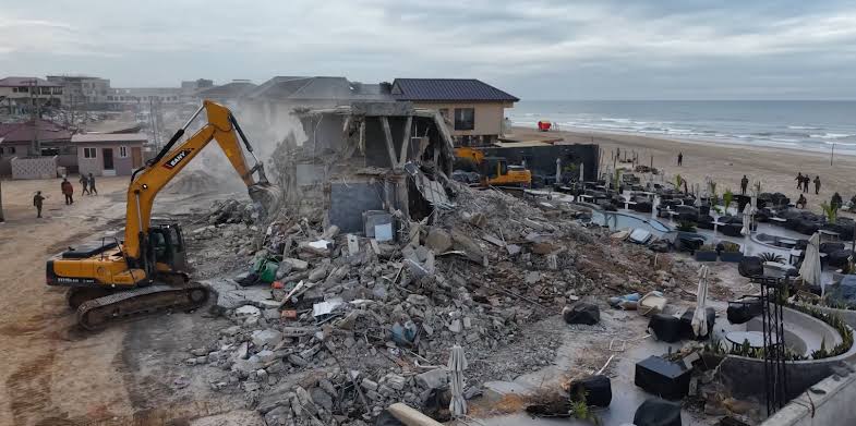 Kpeshie Lagoon Demolition Begins As Government Moves To Restore Flood Buffer