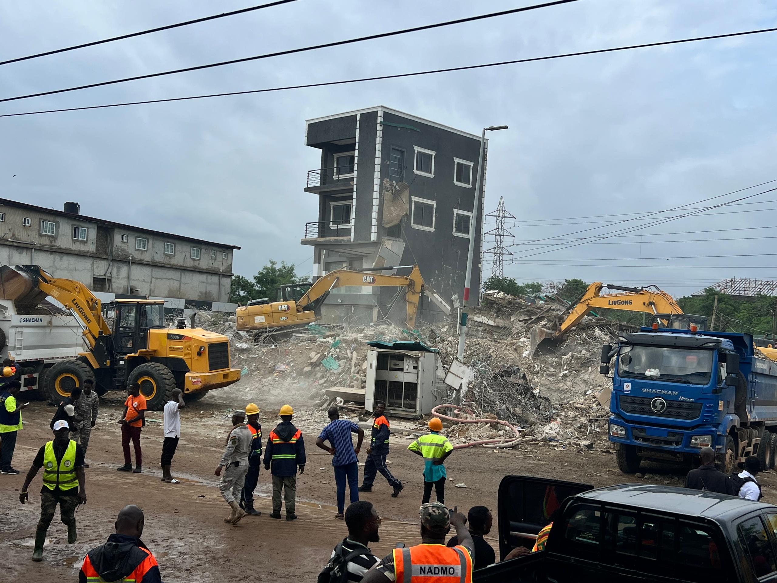 Avenor Building Collapse Leaves Two Dead, One Critical After Heavy Downpour