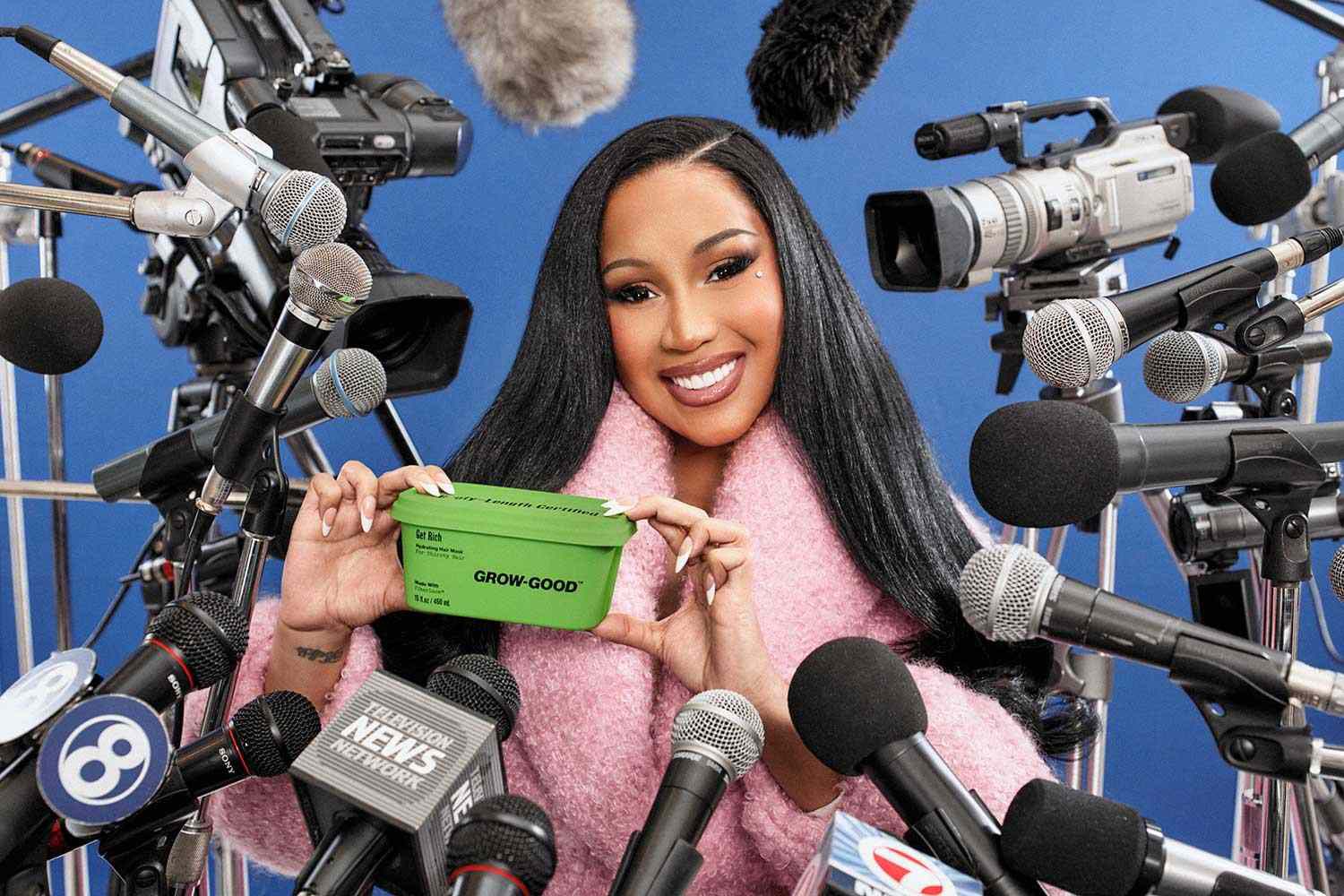 Cardi B's 'Grow-Good Beauty' haircare line has sold out in less than an hour.