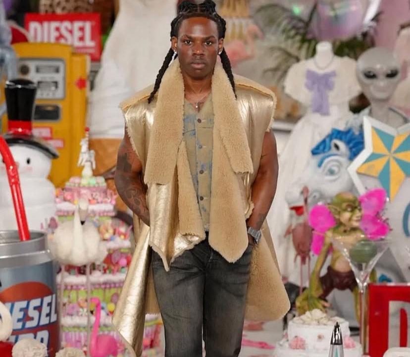 Rema Walks For Diesel At Milan Fashion Week