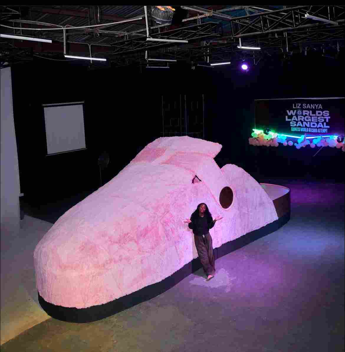 Nigerian Designer Liz Sanya Completes Guinness World Record Attempt for the World’s Largest Sandal