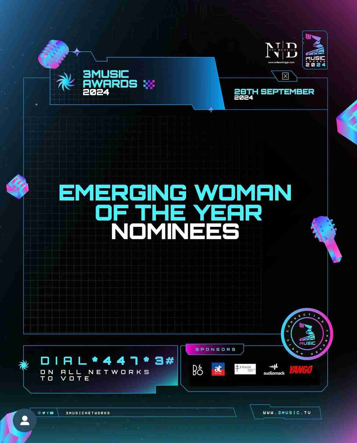 3Music Awards 2024: Emerging Woman of the Year Nominees Unveiled