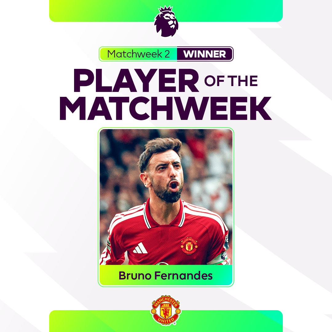 Bruno Fernandes named Premier League Player Of The Matchweek After Hat-Trick Masterclass
