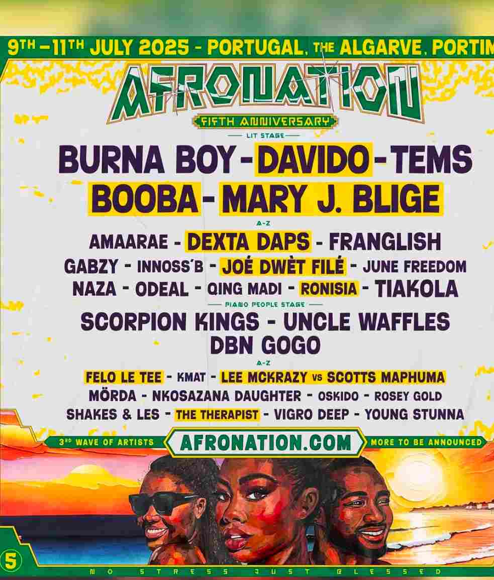 Mary J. Blige Set to Make Afro Nation Debut as Davido Joins Burna Boy & Tems as Headliner for 2025 Festival