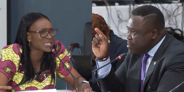 Sam George, Abena Osei-Asare Trade Words Over Poor Network Service at PAC