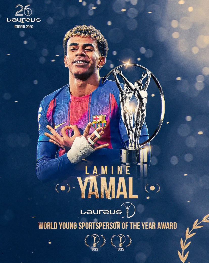 Lamine Yamal Crowned World Young Sportsperson Of The Year