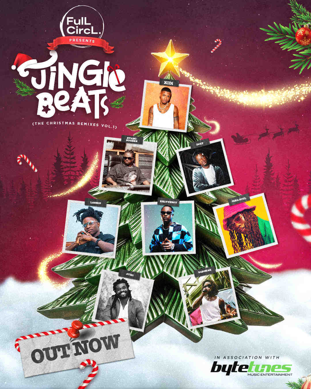  KiDi, Kuami Eugene, Lasmid, Cina Soul: Ghana's Finest Collide In Jingle Beats. Your Ultimate Christmas Playlist! 
