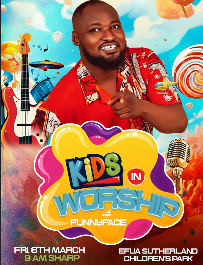 Funny Face Worships With The Kids