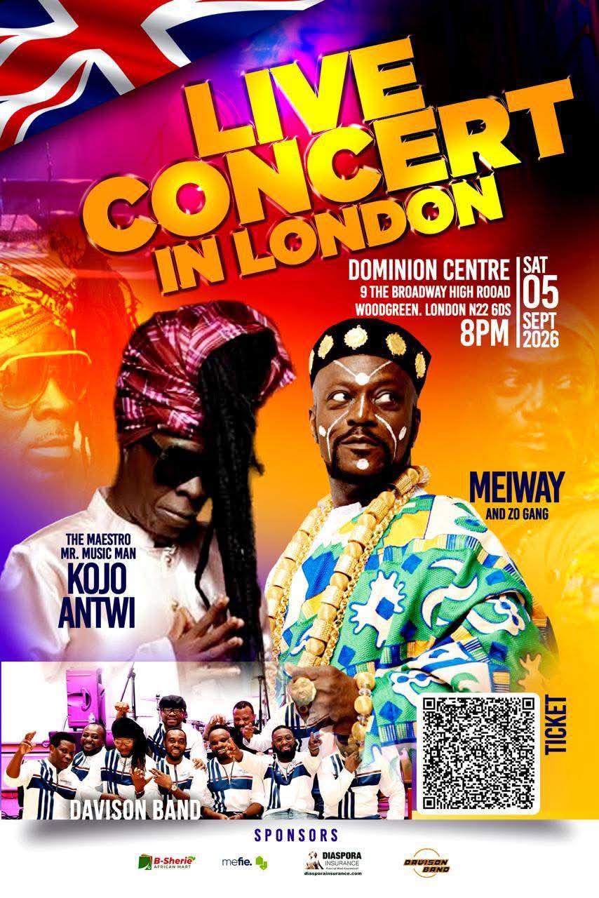 Kojo Antwi And Meiway To Headline A Live Concert In London