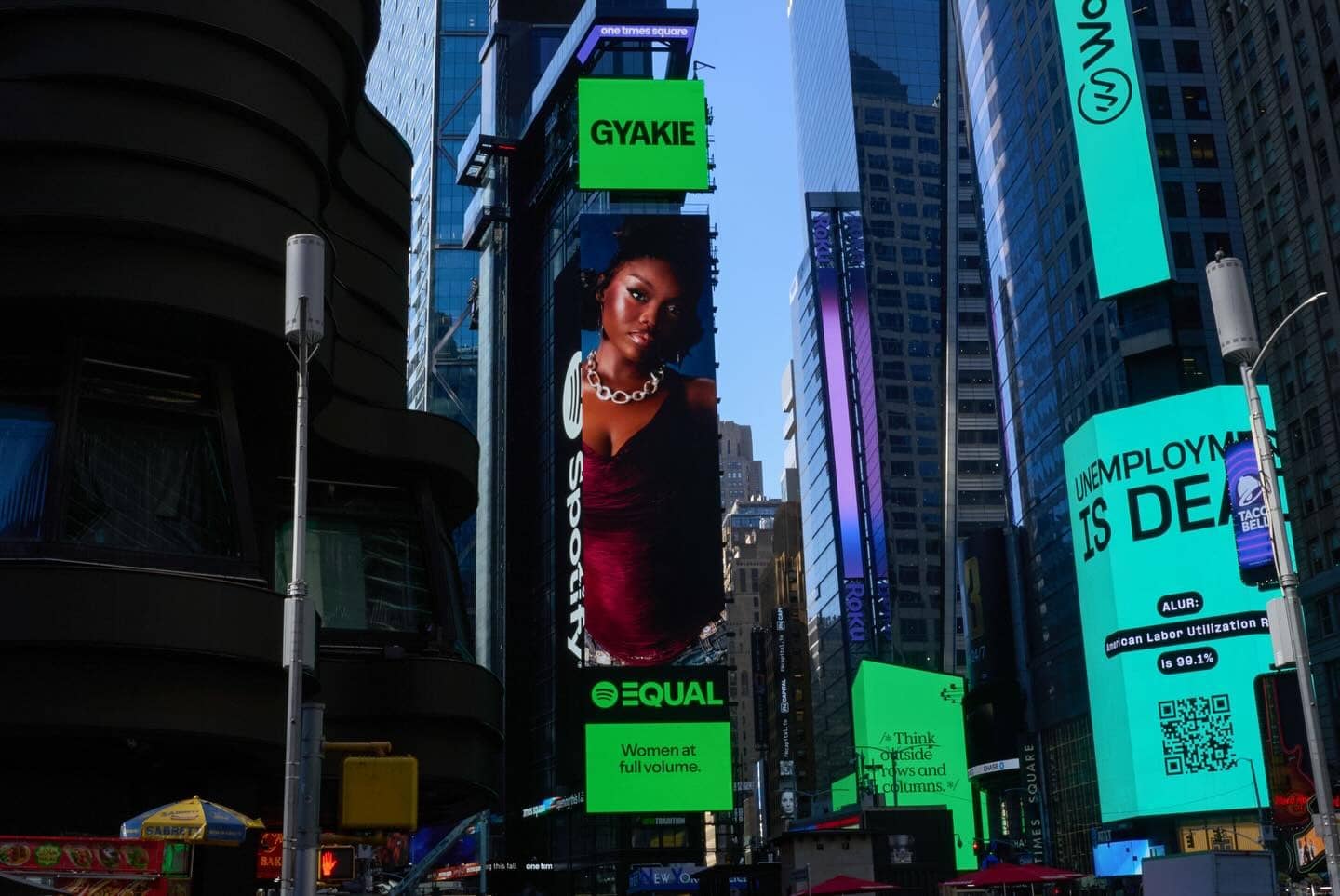 Gyakie’s After Midnight Album Lights Up Times Square with Spotify EQUAL Spotlight